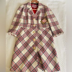 Vintage Juicy Couture High Seas Plaid Wool Coat